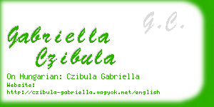 gabriella czibula business card